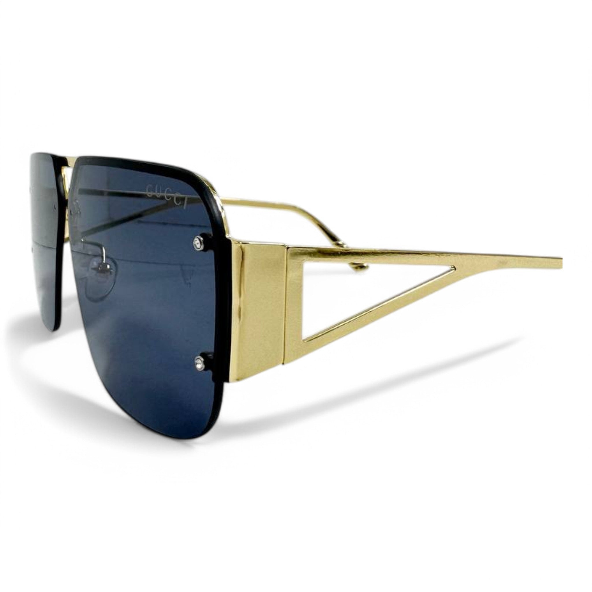 Gucci Rimless Aviator Sunglasses