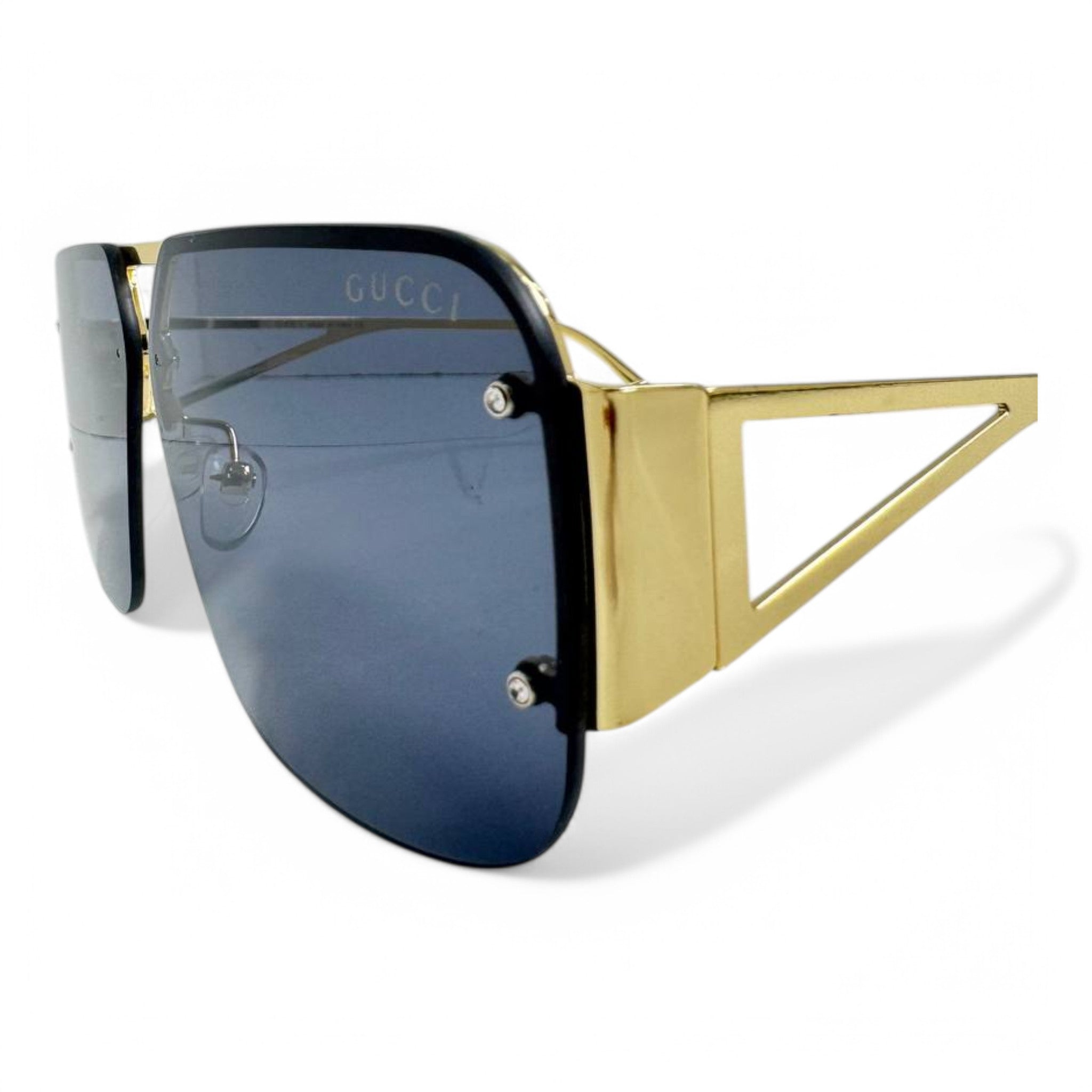 Gucci Rimless Aviator Sunglasses