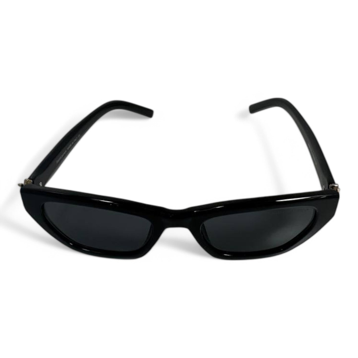 Saint Laurent Cat-Eye Sunglasses – Black Frame with Gold YSL Logo