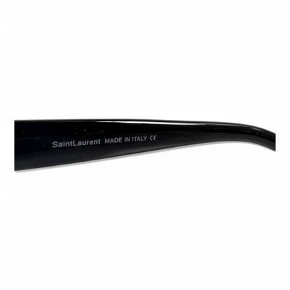 Saint Laurent Cat-Eye Sunglasses – Black Frame with Gold YSL Logo