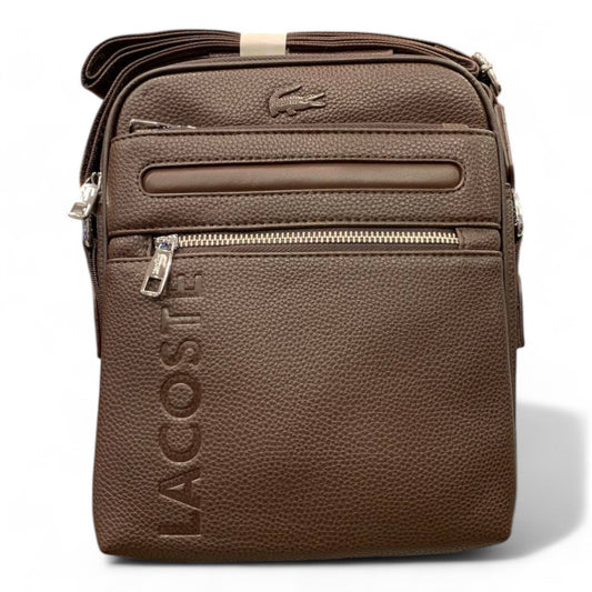 Lacoste Premium Leather Cross Shoulder Bag