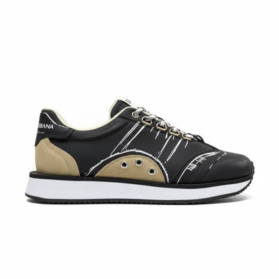 Dolce & Gabbana Black Graphic Sneakers 🖤✍️🔥 | Luxury Artistic Streetwear 👟✨
