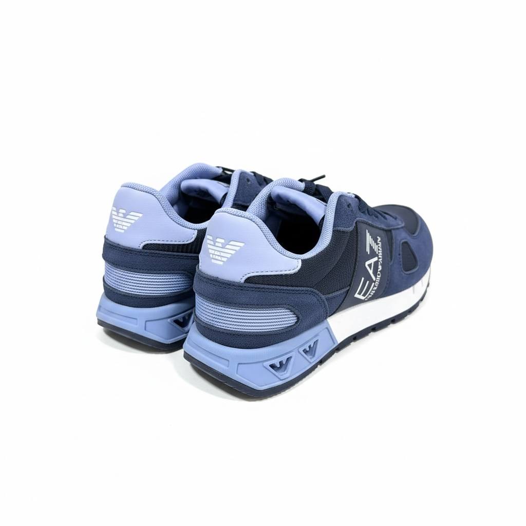 EA7 Emporio Armani Navy Blue Sneakers 💙👟 | Sporty Luxury Everyday Comfort 🔥✨