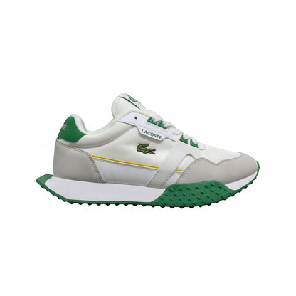 Lacoste White & Green Sneakers 🤍💚🐊 | Clean Sporty Elegance 👟✨