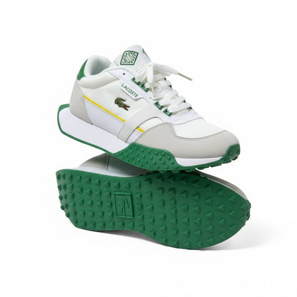 Lacoste White & Green Sneakers 🤍💚🐊 | Clean Sporty Elegance 👟✨