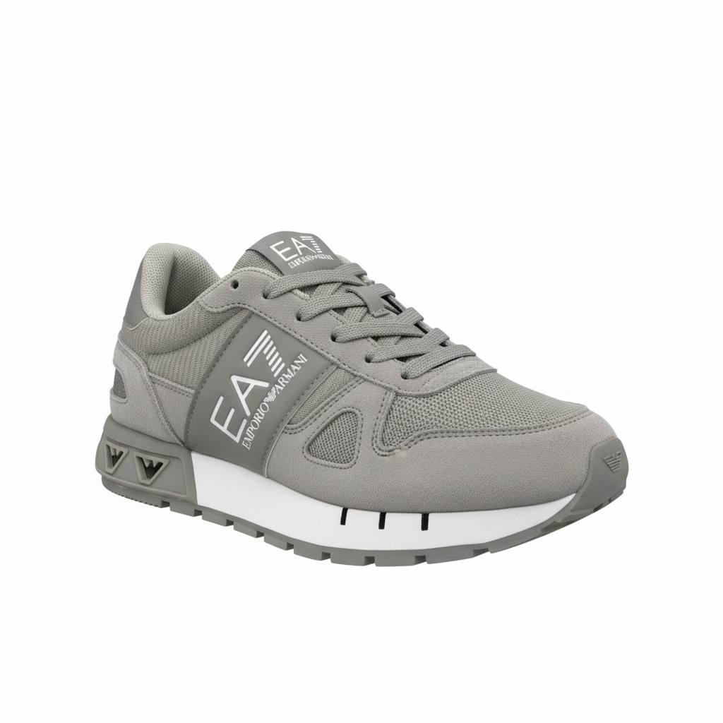 EA7 Emporio Armani Grey Sneakers 🩶👟 | Minimal Sport Luxury 🔥✨