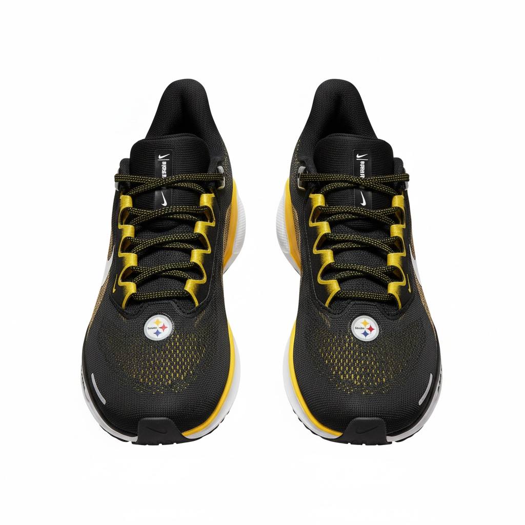 Nike Air Zoom Black & Gold Running Shoes 🖤💛👟 | Performance Power Edition 🔥⚡