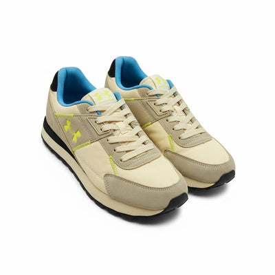 Under Armour Beige & Neon Sneakers 🤍💛👟 | Sporty Everyday Comfort ⚡🔥