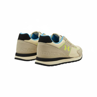 Under Armour Beige & Neon Sneakers 🤍💛👟 | Sporty Everyday Comfort ⚡🔥