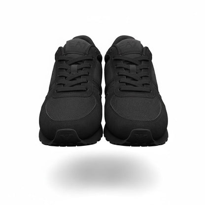 EA7 Emporio Armani All-Black Sneakers 🖤👟 | Stealth Sport Luxury 🔥⚡