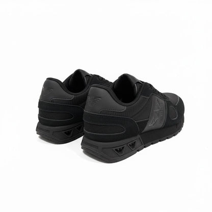 EA7 Emporio Armani All-Black Sneakers 🖤👟 | Stealth Sport Luxury 🔥⚡