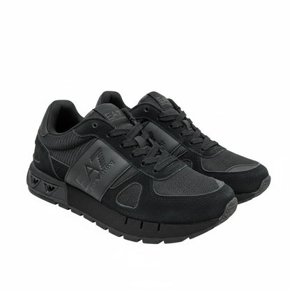 EA7 Emporio Armani All-Black Sneakers 🖤👟 | Stealth Sport Luxury 🔥⚡