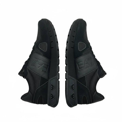 EA7 Emporio Armani All-Black Sneakers 🖤👟 | Stealth Sport Luxury 🔥⚡