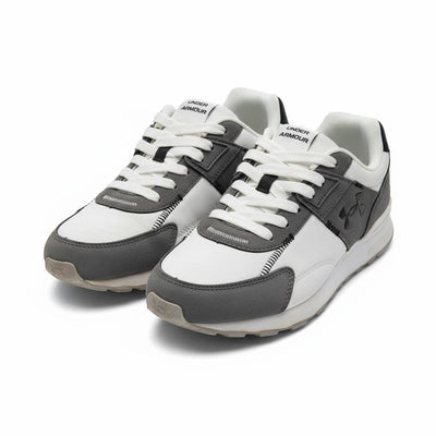 Under Armour White & Grey Sneakers 🤍🩶👟 | Clean Sport Performance Style ⚡🔥
