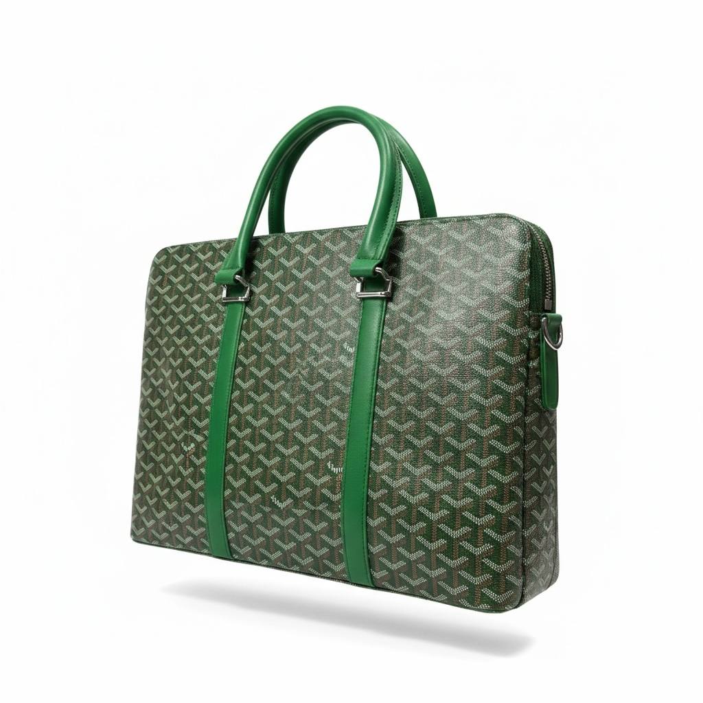Goyard Green Monogram Briefcase 💚💼✨ | Luxury Business Statement 🔥👔