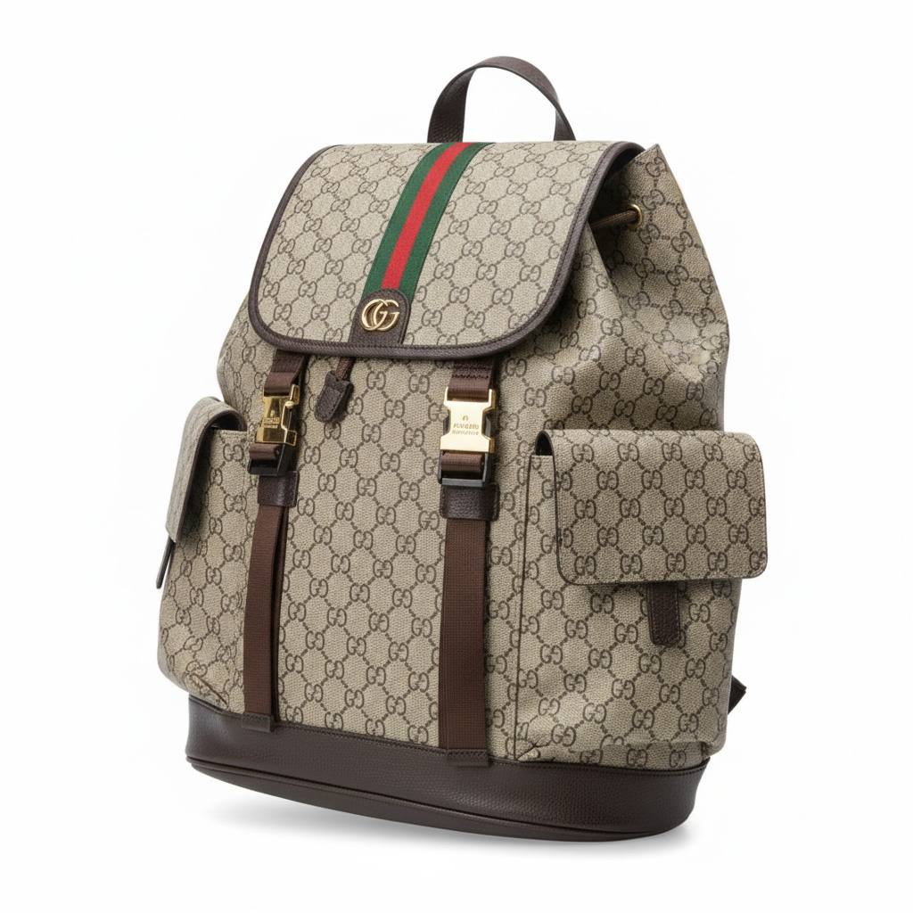 Gucci GG Supreme Monogram Backpack 🎒✨ | Classic Luxury Travel Essential 🔥👑