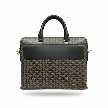 Goyard Black & Brown Monogram Briefcase 🖤🤎💼 | Executive Luxury Statement ✨🔥