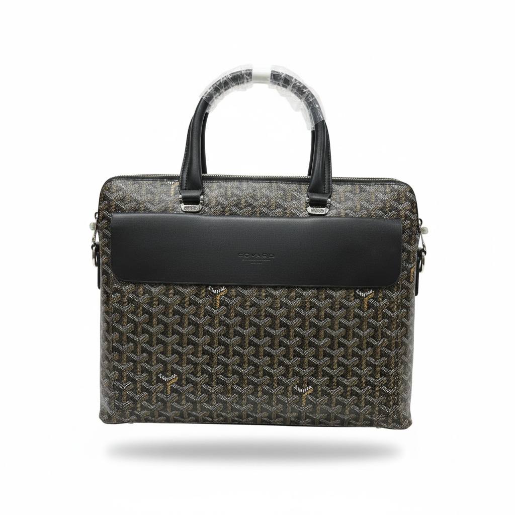 Goyard Black & Brown Monogram Briefcase 🖤🤎💼 | Executive Luxury Statement ✨🔥