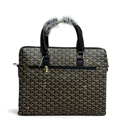 Goyard Black & Brown Monogram Briefcase 🖤🤎💼 | Executive Luxury Statement ✨🔥