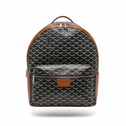Goyard Black Monogram Backpack with Brown Trim 🎒🖤🤎 | Refined Luxury Essential ✨🔥
