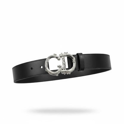 Dior CD Buckle Leather Belt 🖤✨ | Statement Luxury Accessory 🔥👑-115cm