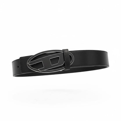 Diesel Oval D Logo Leather Belt 🖤🔥 | Modern Statement Luxury Accessory ✨-115cm