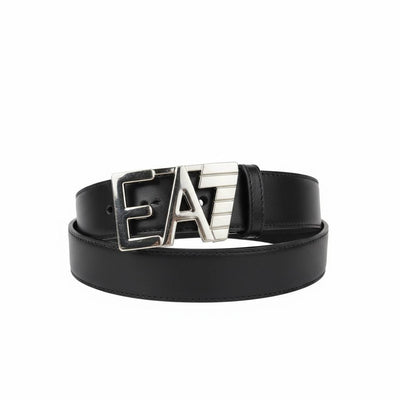 EA7 Emporio Armani Logo Buckle Belt 🖤✨ | Clean Luxury Statement Accessory 🔥-115cm