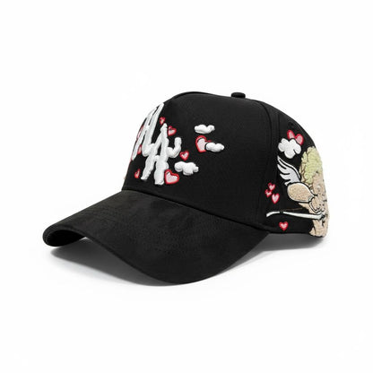 LA Hearts Embroidered Black Cap – Limited Graphic Edition 🖤❤️