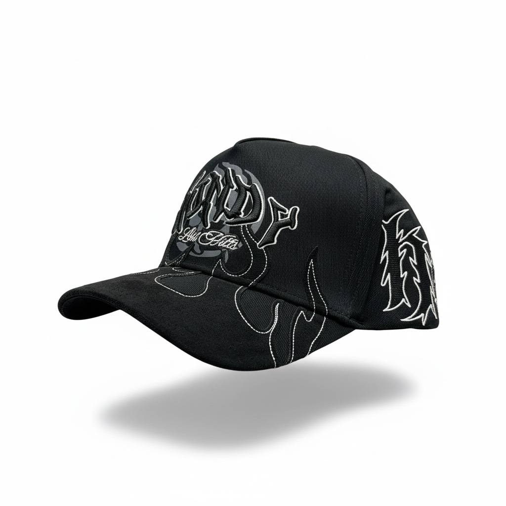 Dandy Flame Logo Black Cap – Urban Statement Edition 🔥🖤