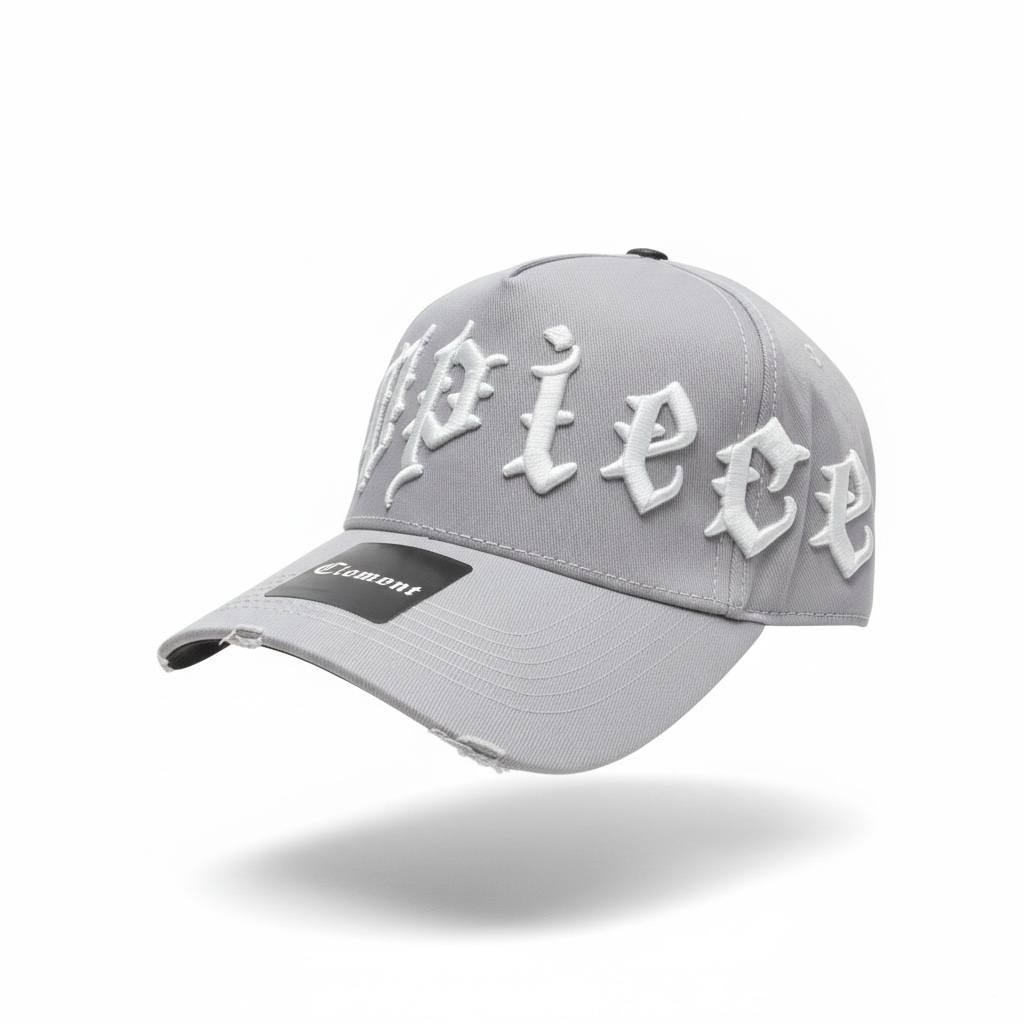 New Era Grey Gothic Logo Cap 🩶🧢 | Clean Street Icon