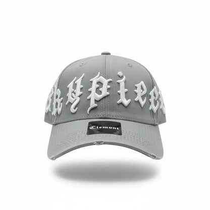 New Era Grey Gothic Logo Cap 🩶🧢 | Clean Street Icon
