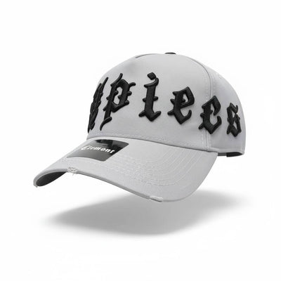 New Era Grey & Black Gothic Logo Cap 🩶🖤 | Monochrome Street Essential