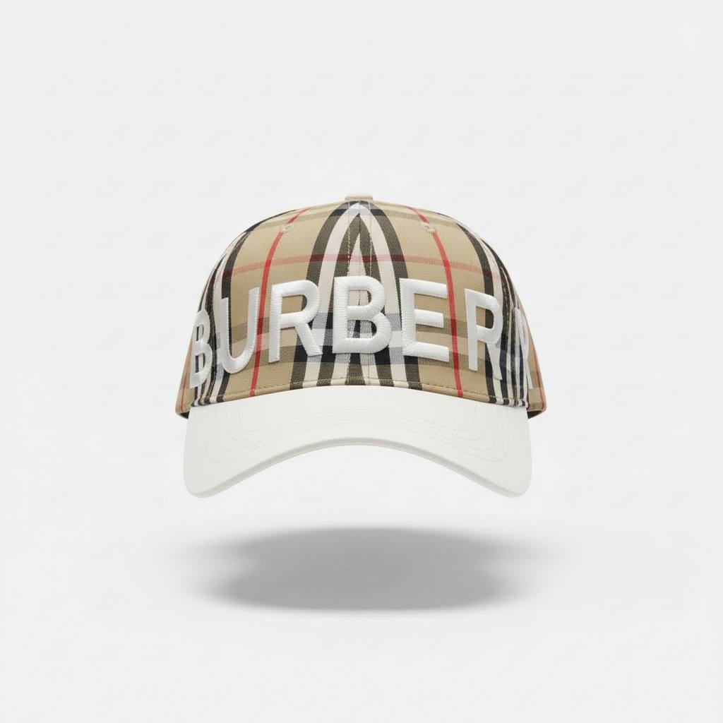 Burberry Vintage Check Logo Cap 🤍🧢 | Iconic Heritage Statement