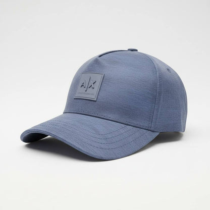 Armani Exchange AX Steel Blue Logo Cap 🔵✨ | Refined Everyday Essential