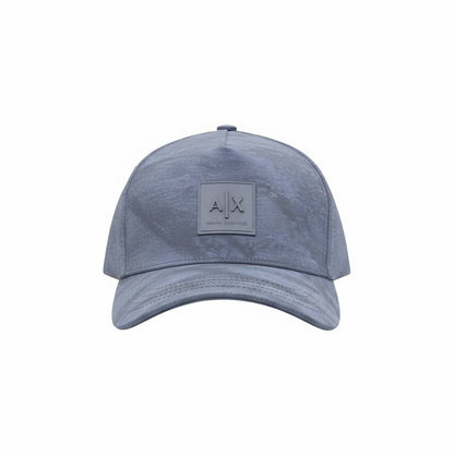 Armani Exchange AX Steel Blue Logo Cap 🔵✨ | Refined Everyday Essential