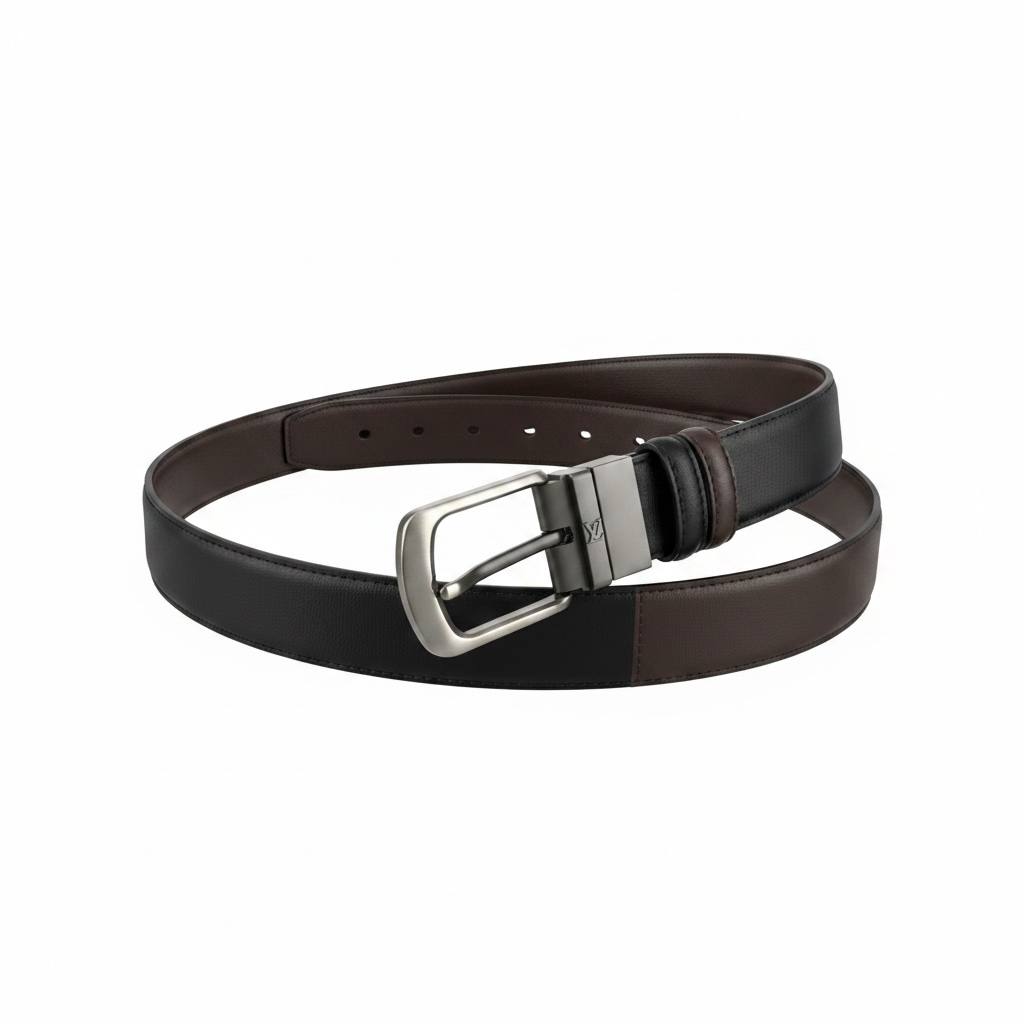 ✨ Louis Vuitton Reversible Leather Belt 120CM – Black & Brown