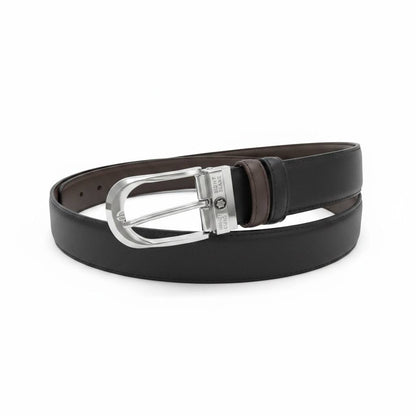 ✨ Montblanc Reversible Leather Belt 120CM – Black & Brown