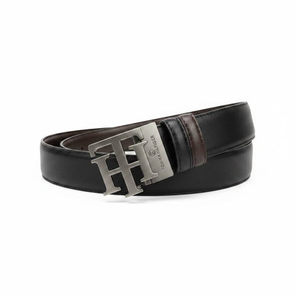 ✨ Tommy Hilfiger TH Reversible Leather Belt 120CM – Black & Brown