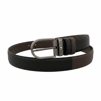 ✨ Montblanc Reversible Leather Belt 130CM – Black & Brown