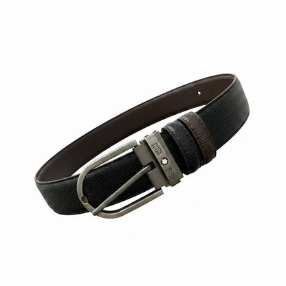 ✨ Montblanc Reversible Leather Belt 130CM – Black & Brown