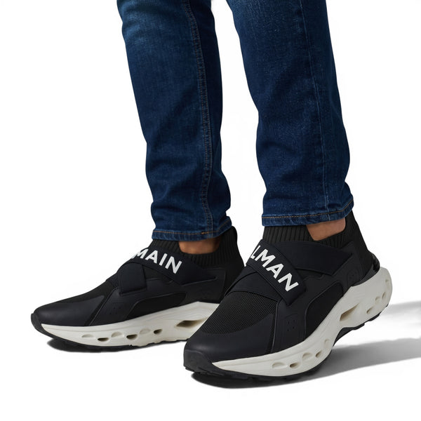Balmain Logo Strap Sneakers 🖤⚡ | Bold Street Luxury