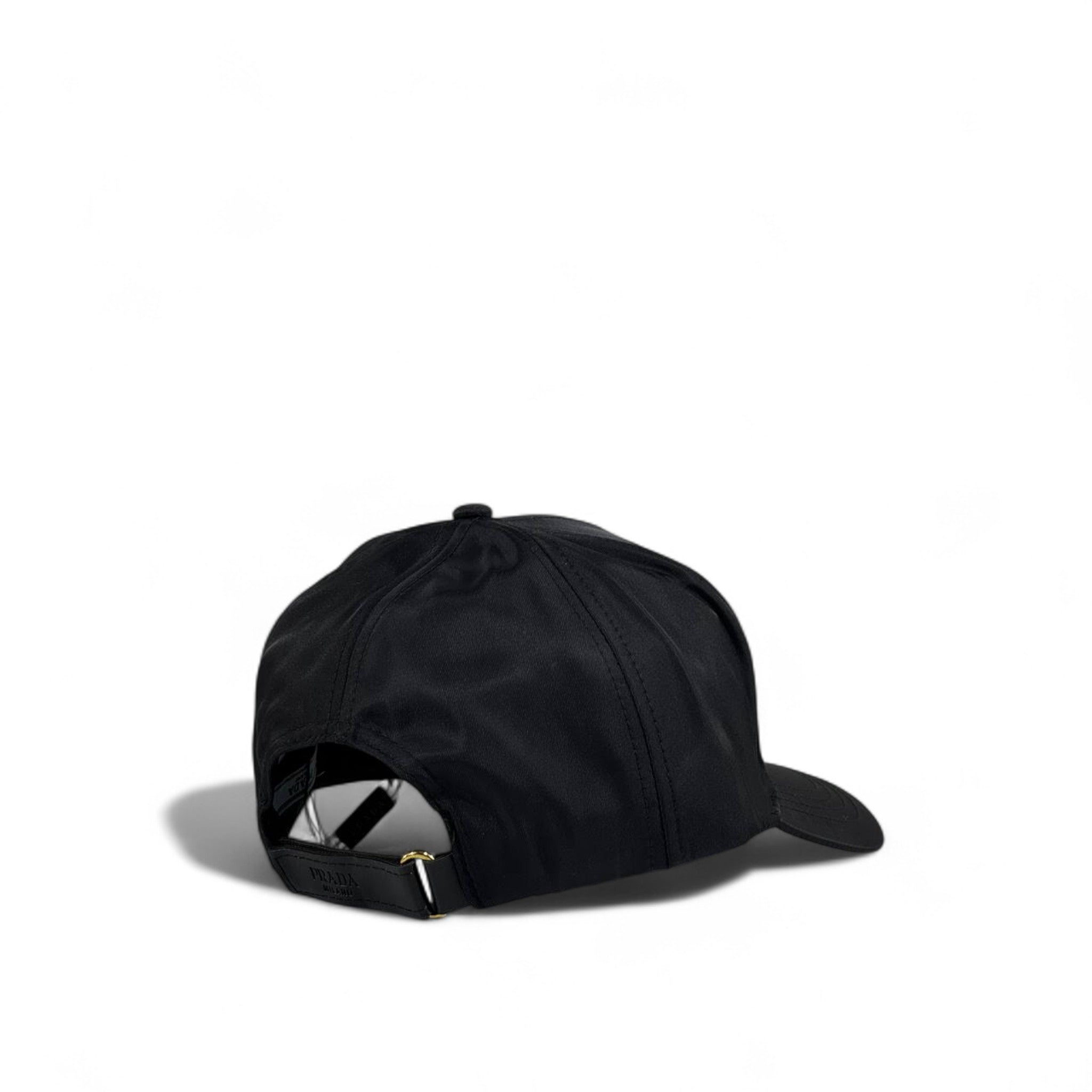 Prada Black Nylon Baseball Cap 🖤 | Luxury Designer Hat with Logo Plaque