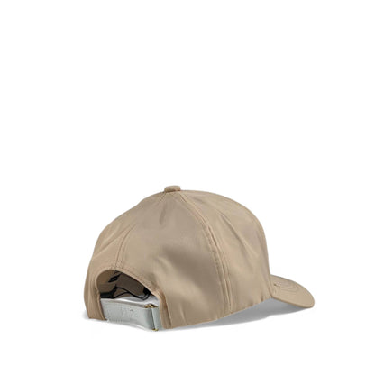 Prada Beige Nylon Baseball Cap 🤍 | Luxury Designer Hat with Logo Plaque