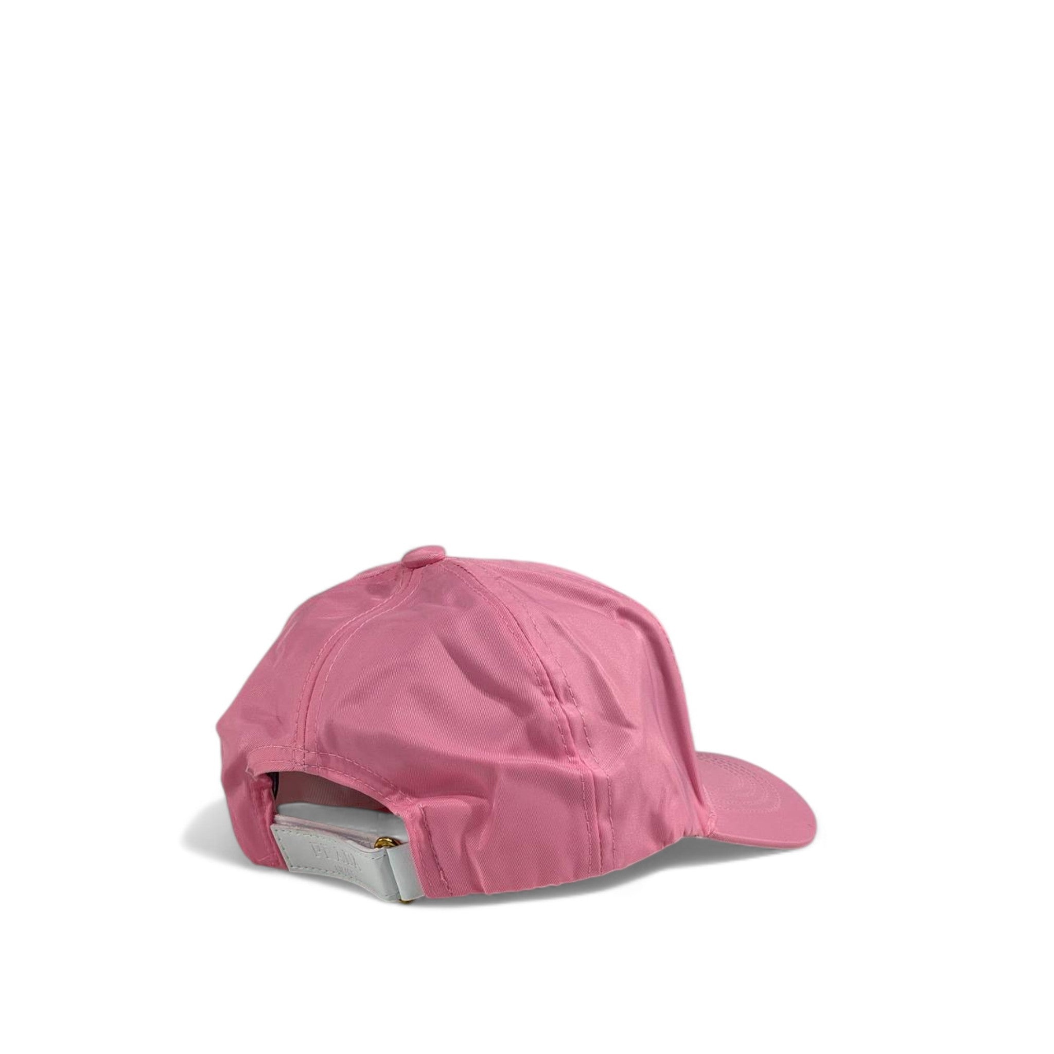 Prada Pink Nylon Baseball Cap 💖 | Luxury Designer Hat with Logo Plaque