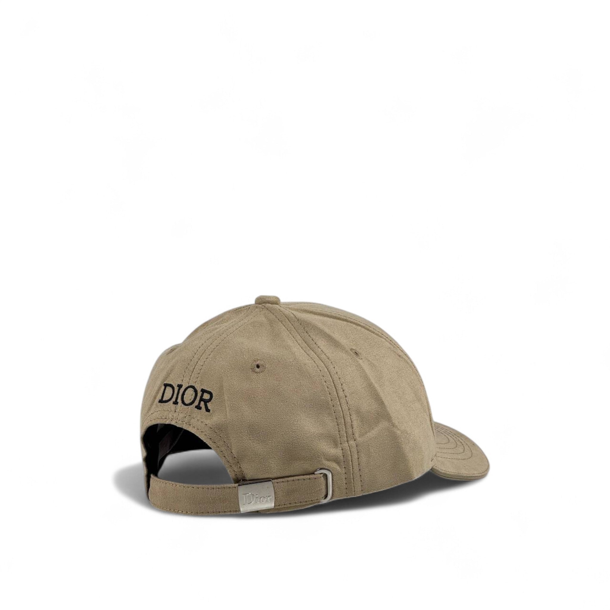 Dior Beige Suede Cap 🤎 | Luxury Designer Baseball Hat with Embroidered Logo