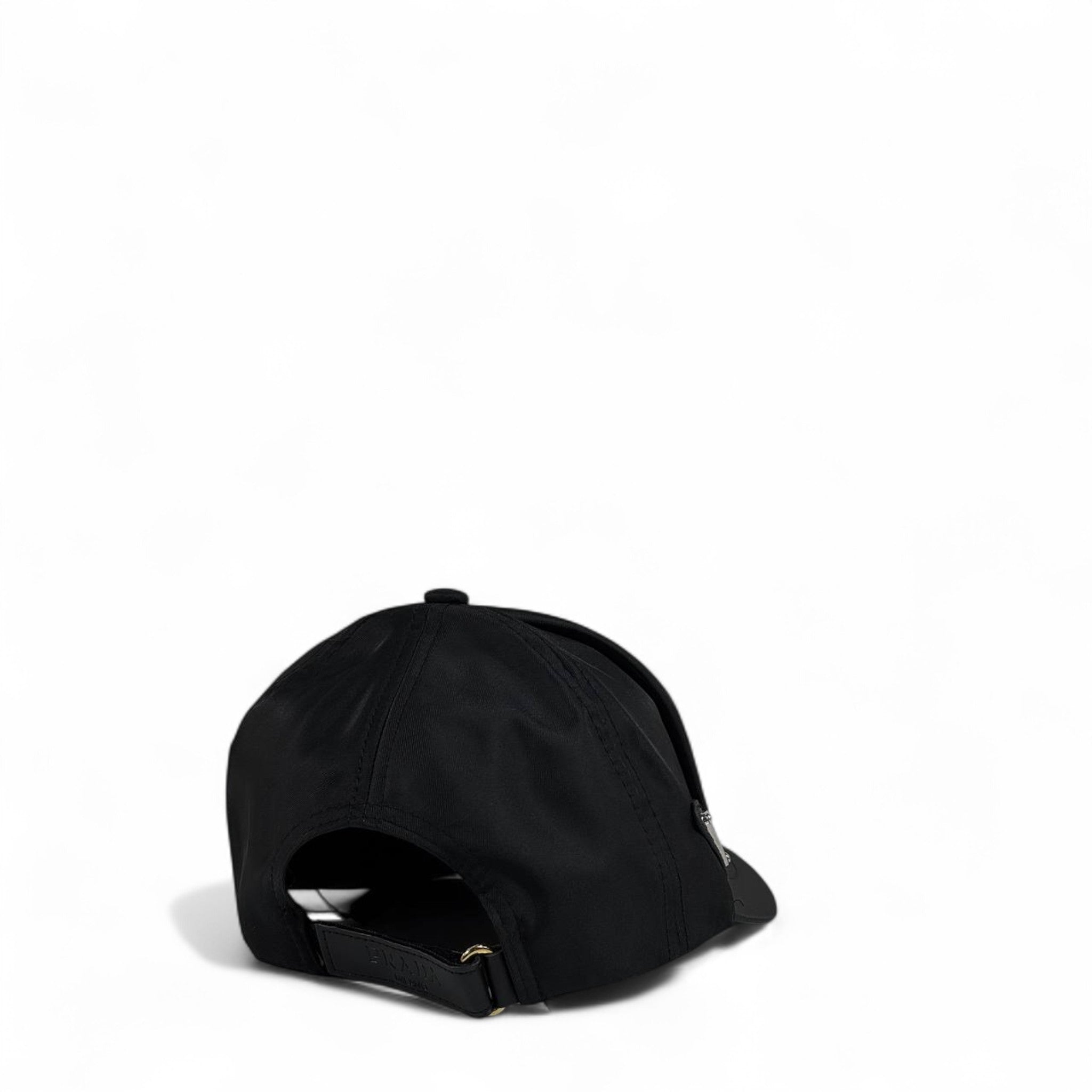 Prada Black Nylon Cap 🖤 | Luxury Designer Hat with Side Logo Plaque