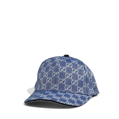 Gucci GG Monogram Denim Cap 🔵 | Luxury Designer Baseball Hat