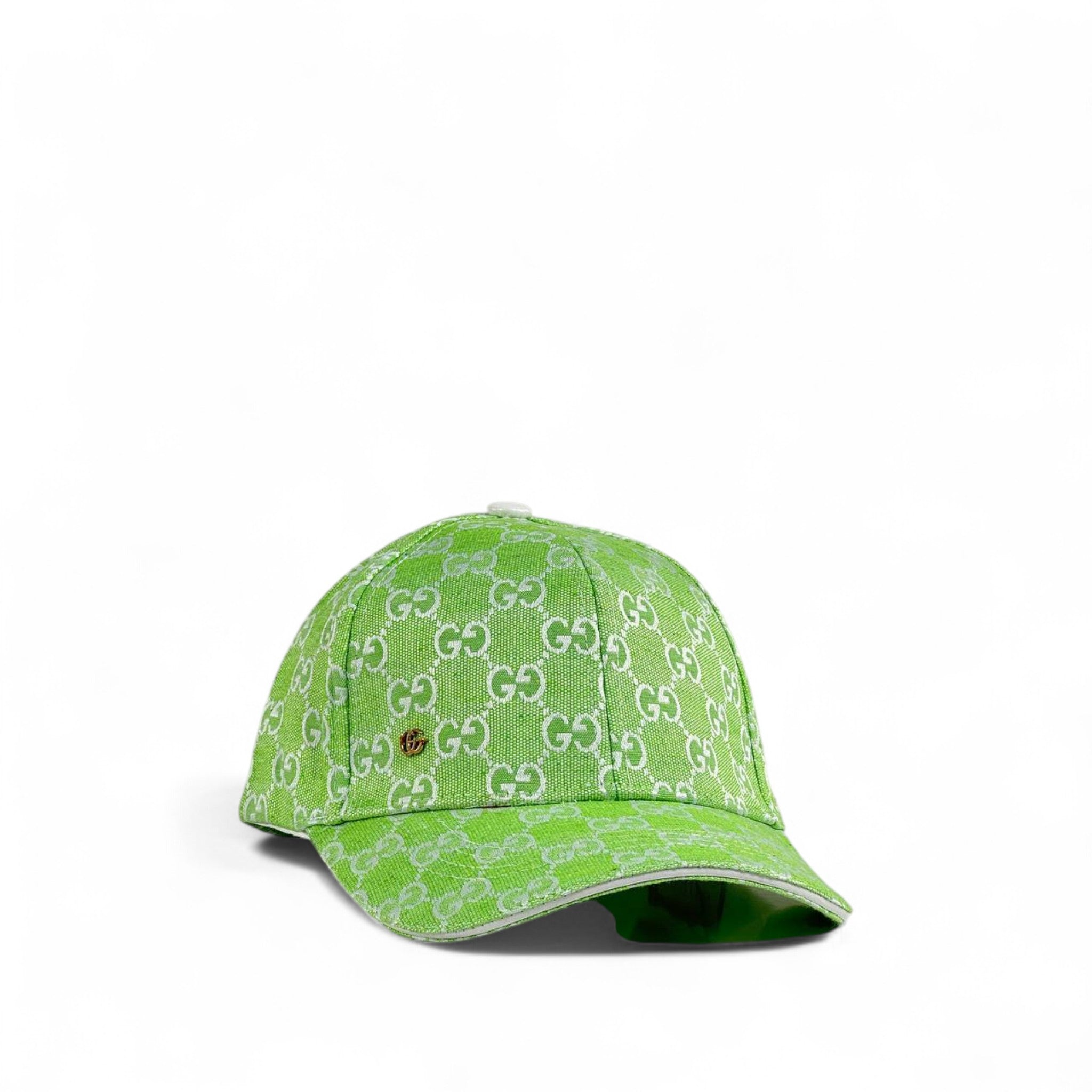 Gucci GG Supreme Green Monogram Cap | Designer Luxury Hat