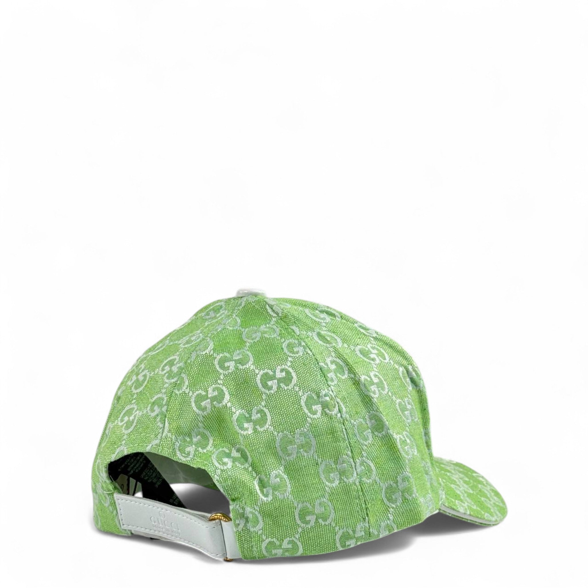 Gucci GG Supreme Green Monogram Cap | Designer Luxury Hat