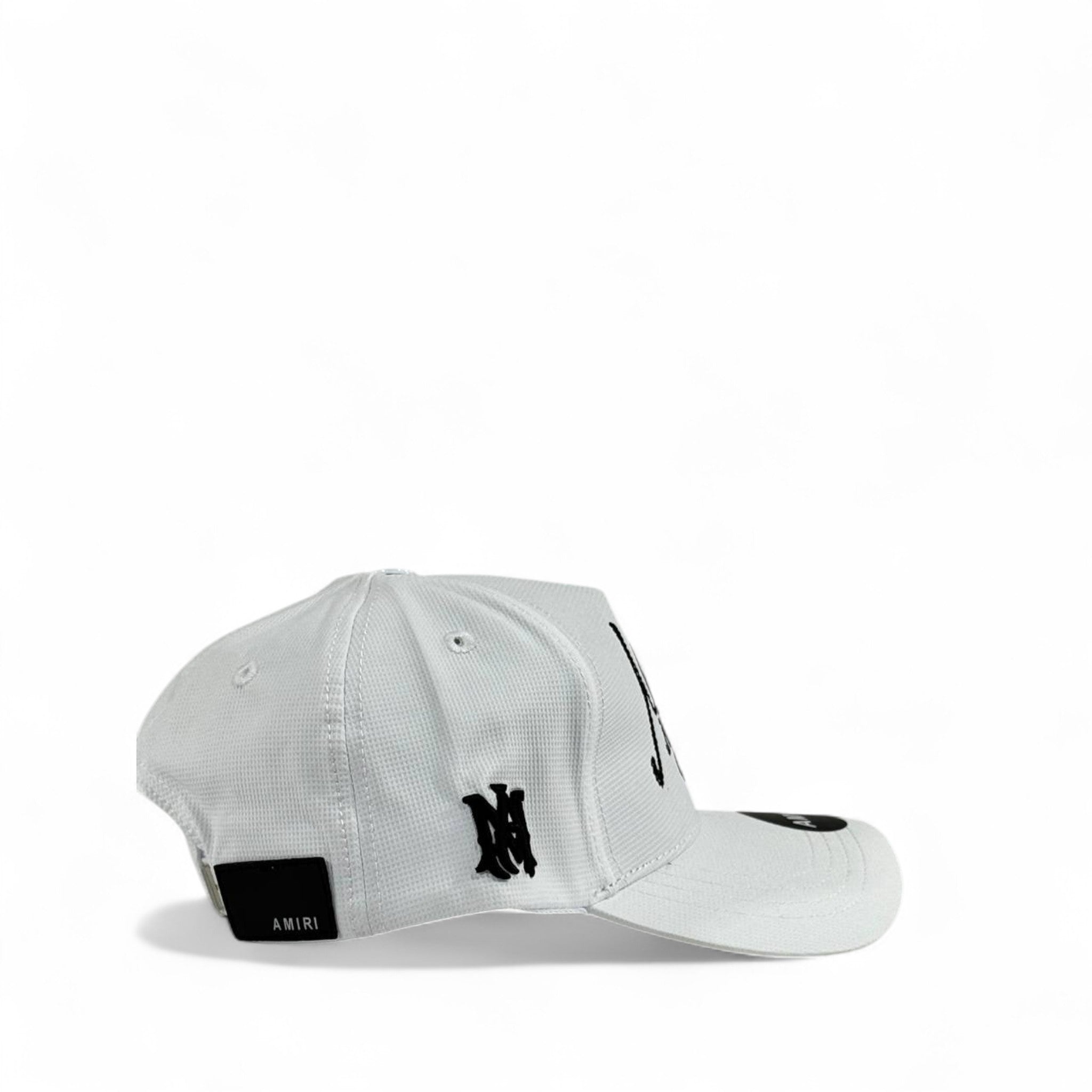 Amiri Hollywood California Signature Cap | White Luxury Trucker Hat